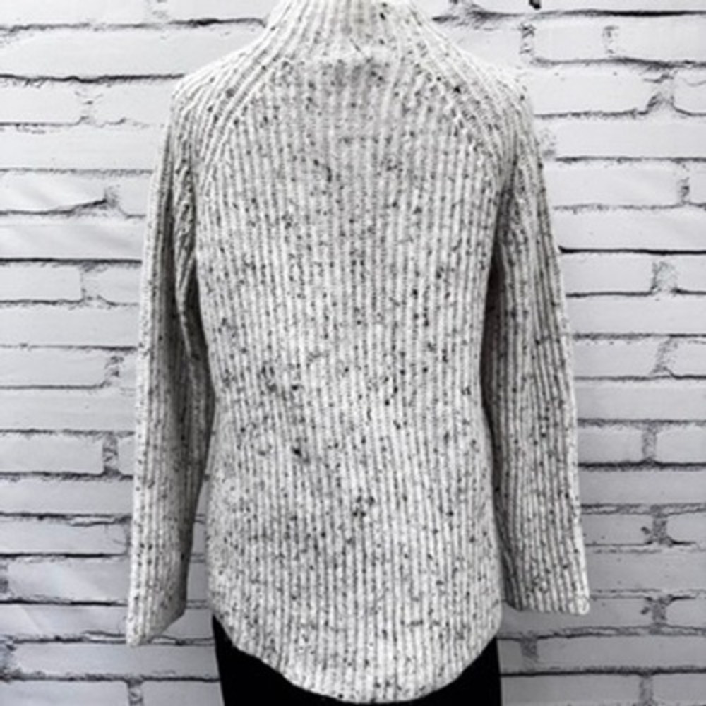 Madewell Donegal Flecked Shaker Stitch Pullover Sweater Grey Womens‎ Size S - Picture 3 of 15